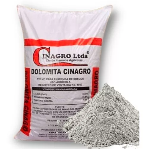 Cal Dolomita Agrícola Sustrato Fertilizante Enmienda 50kg